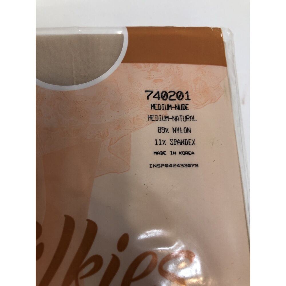 Silkies 65F Control Top Pantyhose Nylons 2006 Lot Set of 2 Medium Nude 740201 D1 - Picture 3 of 7